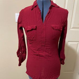 Red long sleeve Shirt